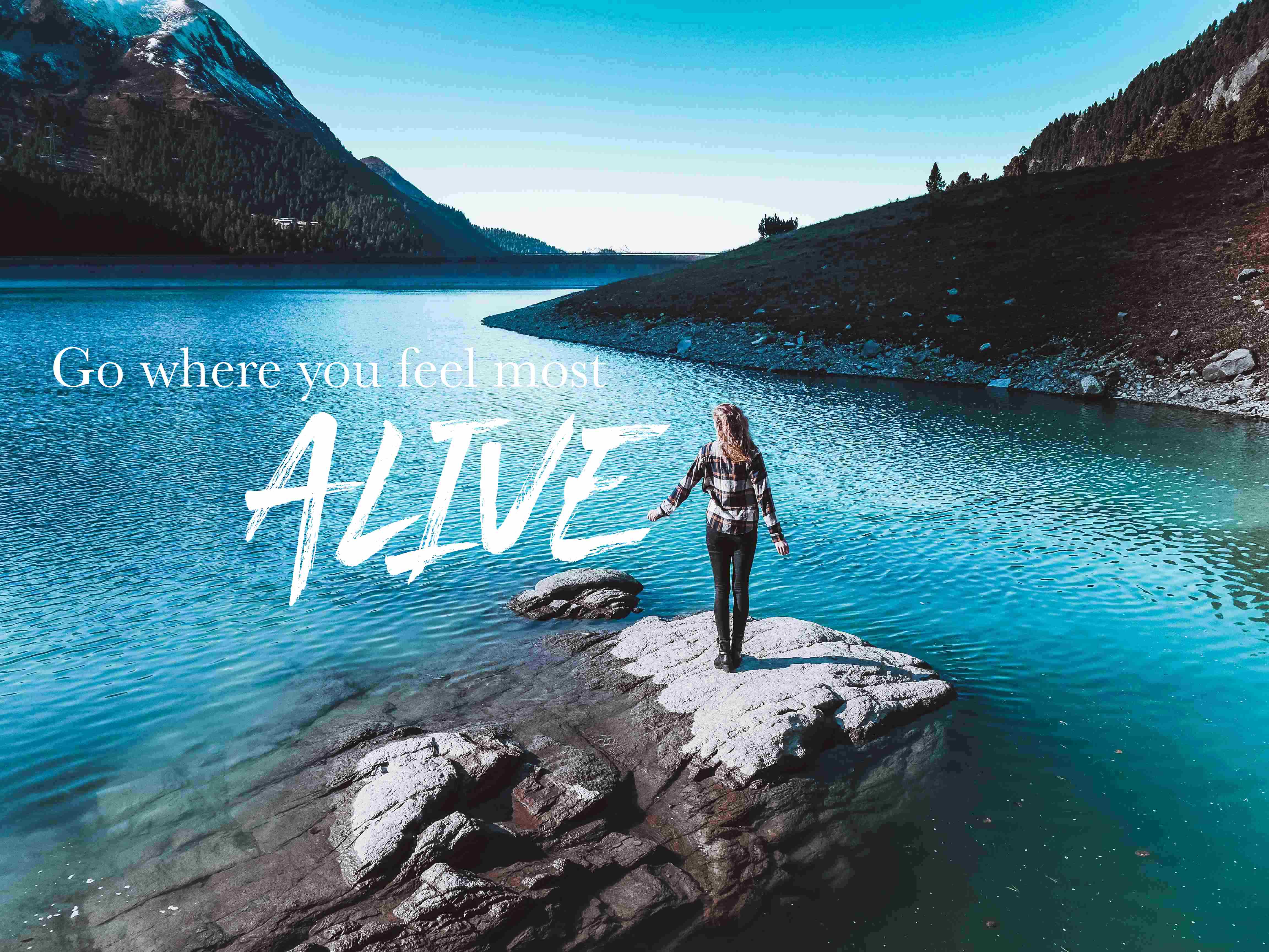 go where you feel most alive